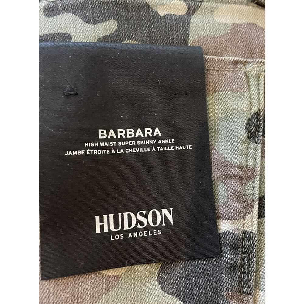Hudson Women's Size 26 Jeans Barbara Super Skinny Camo Pants - Picture 7 of 8